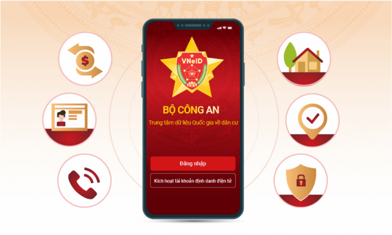 Tìm mã định danh cá nhân qua ứng dụng VNeID, màn hình hiển thị thông tin cá nhân