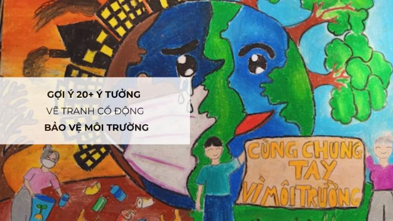Hình ảnh biểu tượng vẽ hình ảnh bảo vệ môi trường với bàn tay nâng niu trái đất