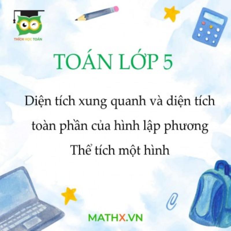 Hinh anh mo ta dien tich toan phan hinh lap phuong voi luoi hinh gom 6 mat vuong