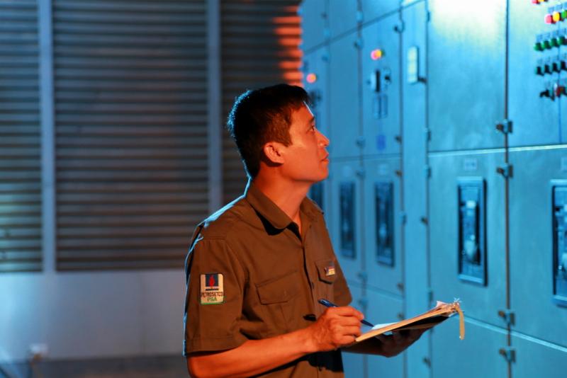 Biểu đồ dạng sóng hình sin đặc trưng của dòng điện xoay chiều